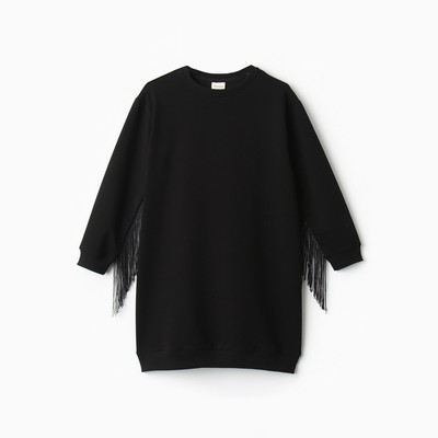 Платье для девочки MINAKU: Casual Collection, прямое, чёрное, рост 140 см