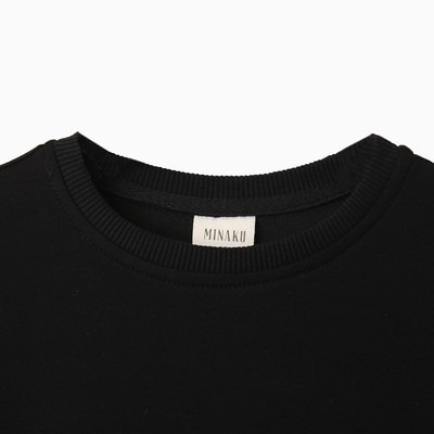 Платье для девочки MINAKU: Casual Collection, прямое, чёрное, рост 140 см