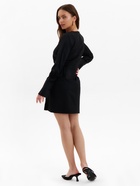 Платье мини женское MINAKU: Silk pleasure, чёрное, размер 48 - Фото 12