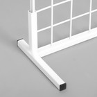 Сетка-стенд односторонняя 60×15×120 см, цвет белый (порошковое покрытие) - Фото 2