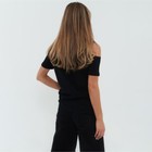 Футболка женская, цвет чёрный, размер 42 (S) - фото 22349301