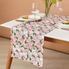 Дорожка на стол Этель «Попугай» 40×149 см, 80% хлопок, 20% пэ, сатин 110 г/м², розовая - Фото 2