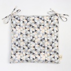 Сидушка Этель "Треугольники" 42х42 см, 80% хл, 20% пэ, сатин 110 г/м2 9596590