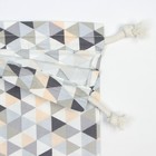 Мешочек текстильный Этель "Треугольники" 27х34 см, 80% хл, 20% пэ, сатин 110 г/м2 - Фото 3