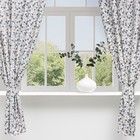 Шторы для кухни «Этель. Треугольники», 149×180 см - 2 шт., подхваты - 2 шт. - Фото 1