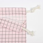 Мешочек текстильный Этель "Клетка" 27х34 см, 80% хл, 20% пэ, сатин 110 г/м2 - Фото 3