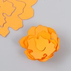 Заготовка из фоамирана "Цветок завиток" 10х9,5 см  набор 5 шт. ребристые оранжевый - фото 319596305