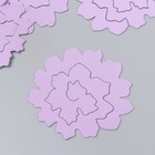 Заготовка из фоамирана "Цветок завиток" 10х9,5 см  набор 5 шт. ребристые сиреневый МИКС - фото 24663664