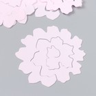 Заготовка из фоамирана "Цветок завиток" 10х9,5 см  набор 5 шт. ребристые нежно-розовый - Фото 2