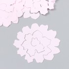 Заготовка из фоамирана "Цветок завиток" 10х9,5 см  набор 5 шт. ребристые нежно-розовый - Фото 3