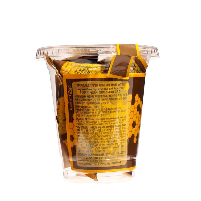 Скраб для лица May Island с порошком черного сахара, 12 * 5 г 36650