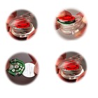 Фонарь велосипедный задний «Мастер К», 1 диод, 3 режима, CR2032, синий - Фото 5