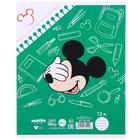 Тетрадь в линейку 12 листов, 5 видов МИКС, обложка мелованная бумага, Микки Маус - Фото 11