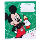 Тетрадь в линейку 12 листов, 5 видов МИКС, обложка мелованная бумага, Микки Маус - Фото 12