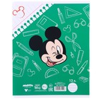 Тетрадь в линейку 12 листов, 5 видов МИКС, обложка мелованная бумага, Микки Маус - Фото 13