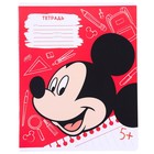 Тетрадь в линейку 12 листов, 5 видов МИКС, обложка мелованная бумага, Микки Маус - Фото 6