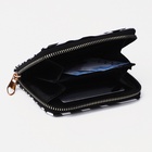 Кошелёк на молнии, цвет белый/чёрный 9494855