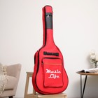 Чехол для гитары Music Life, премиум, красный, 106х43х12см - фото 10637104