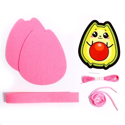 Набор для создания сумки из фетра «‎Авокотик»‎ с термонаклейкой