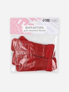 Застёжка для бюстгальтера, удлинитель, 3 ряда 2 крючка, 3.2×10.5 см, 5 шт., бордовая - Фото 6