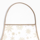 Фартук Доляна Снежинки золотые 70×80 см, 100% п/э - Фото 5