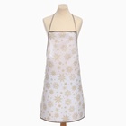 Фартук Доляна Снежинки золотые 70×80 см, 100% п/э - Фото 7