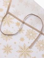 Кух. набор 3пр. Доляна Снежинки золотые прих.17*17 см, вареж.26*16 см,фарт.70*80 см 100% п/э   94461 - фото 809335863