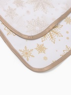 Кух. набор 3пр. Доляна Снежинки золотые прих.17*17 см, вареж.26*16 см,фарт.70*80 см 100% п/э   94461 - фото 809335864