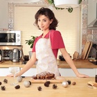 Кухонный набор «Доляна. Снежинки»: прихватка 17×17 см, варежка 26×16 см, фартук 70×80 см, золотистый - Фото 7