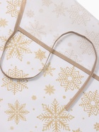 Кухонный набор «Доляна. Снежинки»: прихватка 17×17 см, варежка 26×16 см, фартук 70×80 см, золотистый - Фото 9