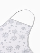 Кух. набор 3пр. Доляна Снежинки серебро прих.17*17 см, вареж.26*16 см,фарт.70*80 см 100% п/э   94461 - фото 809335875