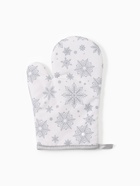 Кух. набор 3пр. Доляна Снежинки серебро прих.17*17 см, вареж.26*16 см,фарт.70*80 см 100% п/э   94461 - фото 809335882