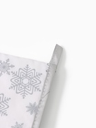 Кухонный набор «Доляна. Снежинки»: прихватка 17×17 см, варежка 26×16 см, фартук 70×80 см, серебристый - Фото 23