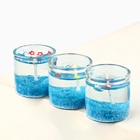 Набор свечей гелевых «Счастливого Нового года и Рождества», 3 шт., 2.5×2.5 см - Фото 4