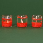 Набор гелевых свечей «Чудеса», 3 шт, 2,5 х 2,5 см - Фото 3