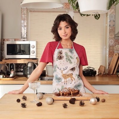 Фартук Доляна Олени 70*80 см, 100% п/э