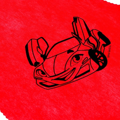 Фартук для творчества «Гоночная машина», красный, 42×63 см