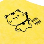 Фартук для творчества «Котик», цвет желтый, 42х63 см - фото 9737596