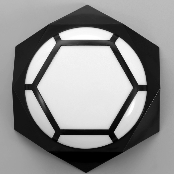 Светильник "Алмазик" LED 20Вт 6000К черный 51х51х7 см - фото 1906309739