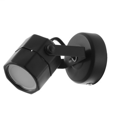 Спот «Румбик» GU10 черный 8×8×14.5 см