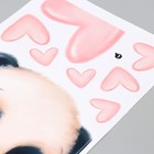 Наклейка пластик интерьерная цветная "Малыш панды с сердечком на палочке" 30х60 см - Фото 3