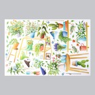 Наклейка пластик интерьерная цветная "Домашние цветы" 60х90 см - Фото 2
