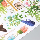 Наклейка пластик интерьерная цветная "Домашние цветы" 60х90 см - Фото 3