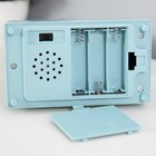 Фигурка светящаяся RISALUX «Снежный шар», музыкальный, 5×LED, от батареек 3×ААА, голубой, 6.5×11×21 см - Фото 7