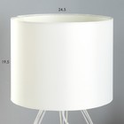 Настольная лампа "Эндис" Е27 бело-серебристый 25х25х40 см RISALUX - Фото 3