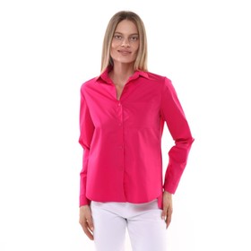 Рубашка женская с карманом, цвет фуксия, размер 42
