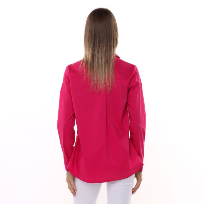 Рубашка женская с карманом, цвет фуксия, размер 44 64128