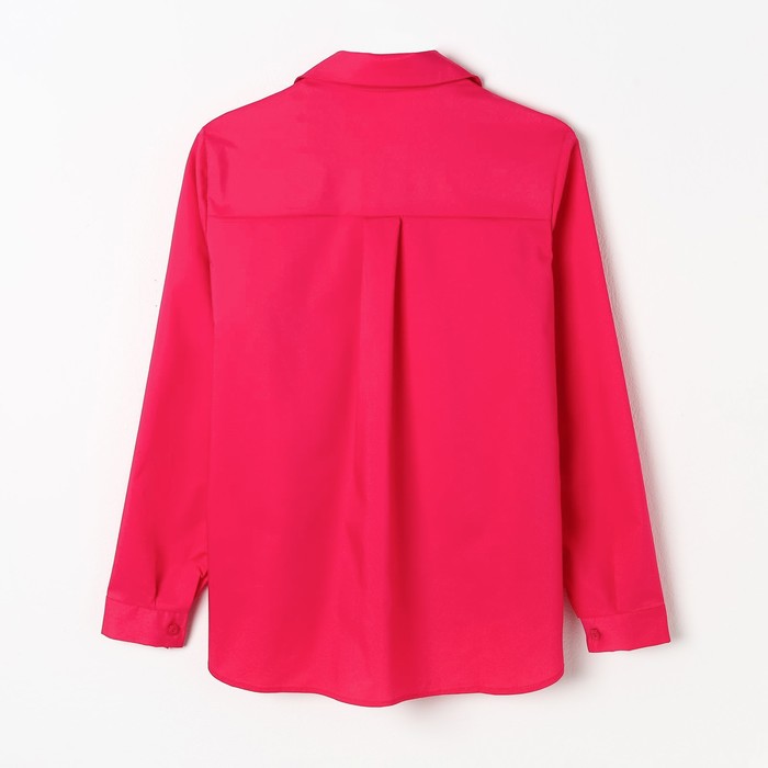 Рубашка женская с карманом, цвет фуксия, размер 44 64128