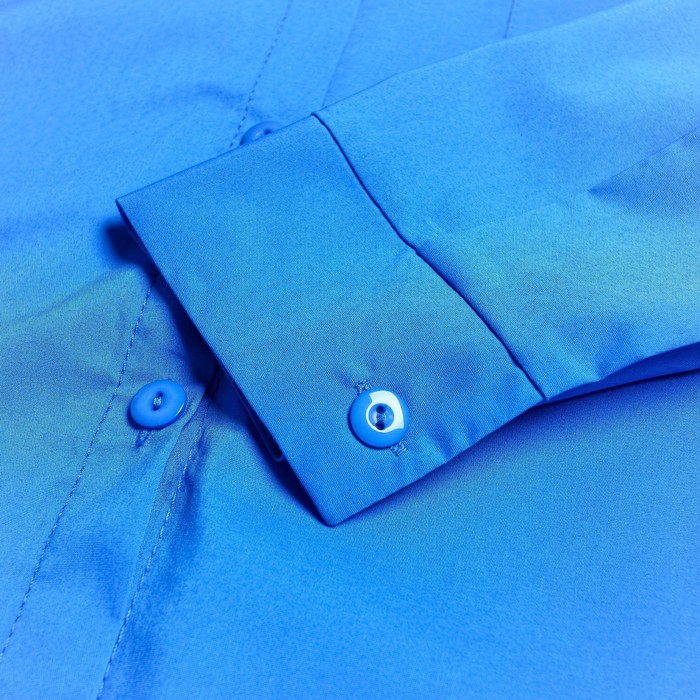 Рубашка женская с карманом, цвет синий, размер 44 64132