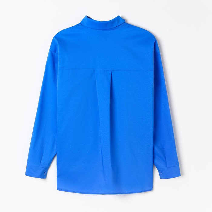 Рубашка женская с карманом, цвет синий, размер 46 64133